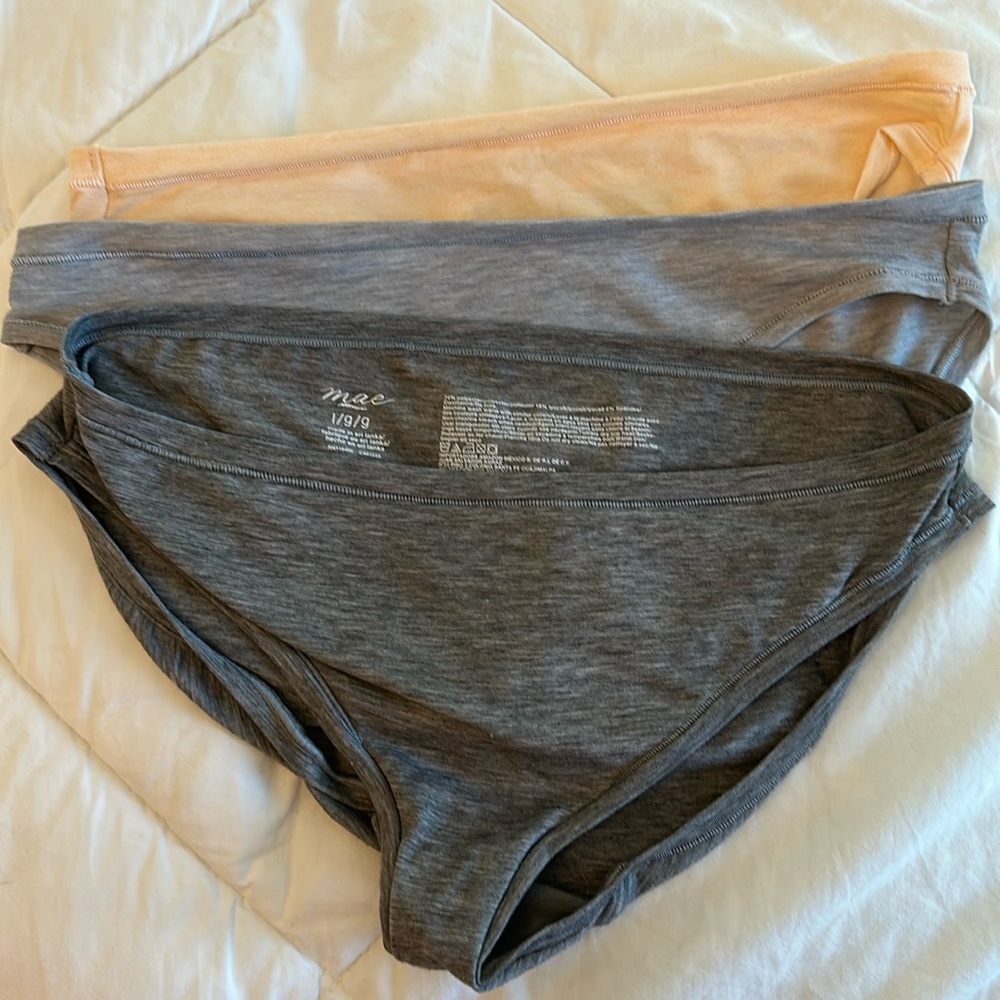 3pk bikini stretch panties L